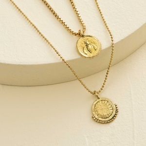 Noonday Charmed Medallion Necklaces, Set of 2